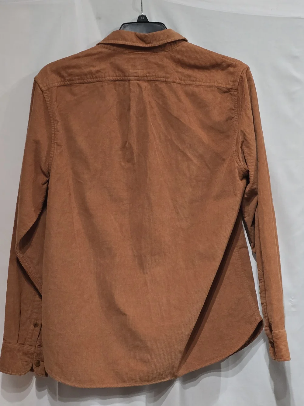 J.Crew Corduroy Men's Button-up Shirt Burnt Orange, Twin Chest Pockets M EUC